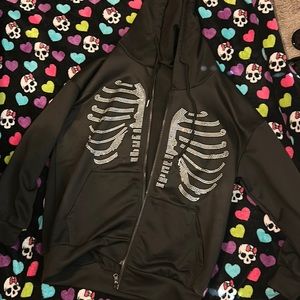Rhinestone skeleton jacket